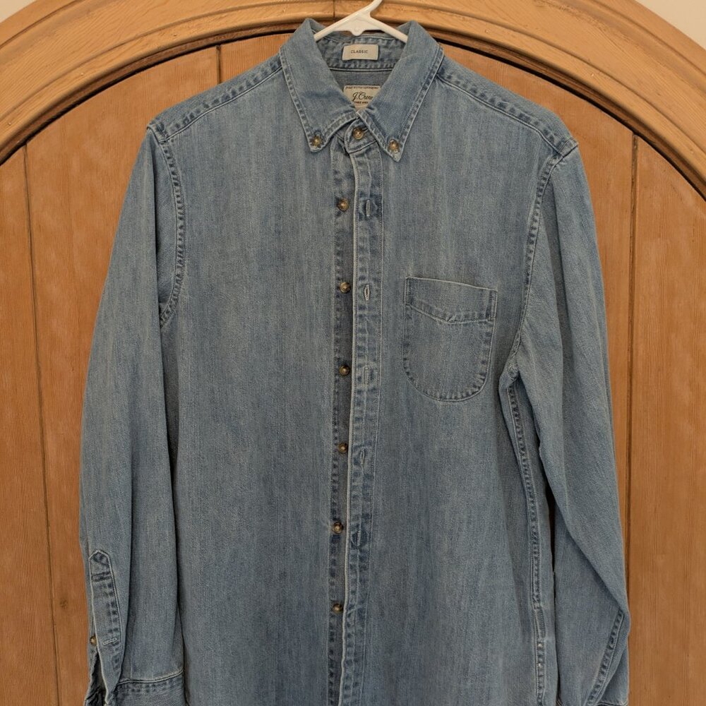J. Crew Classic Fit Denim Shirt, Medium